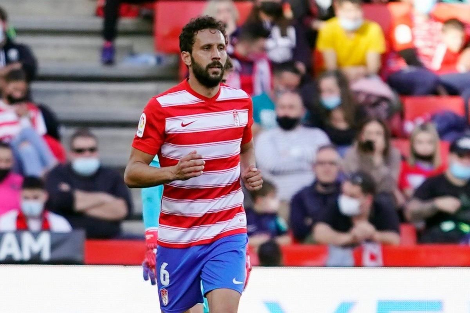 Germán, en un encuentro esta temporada en Los Cármenes