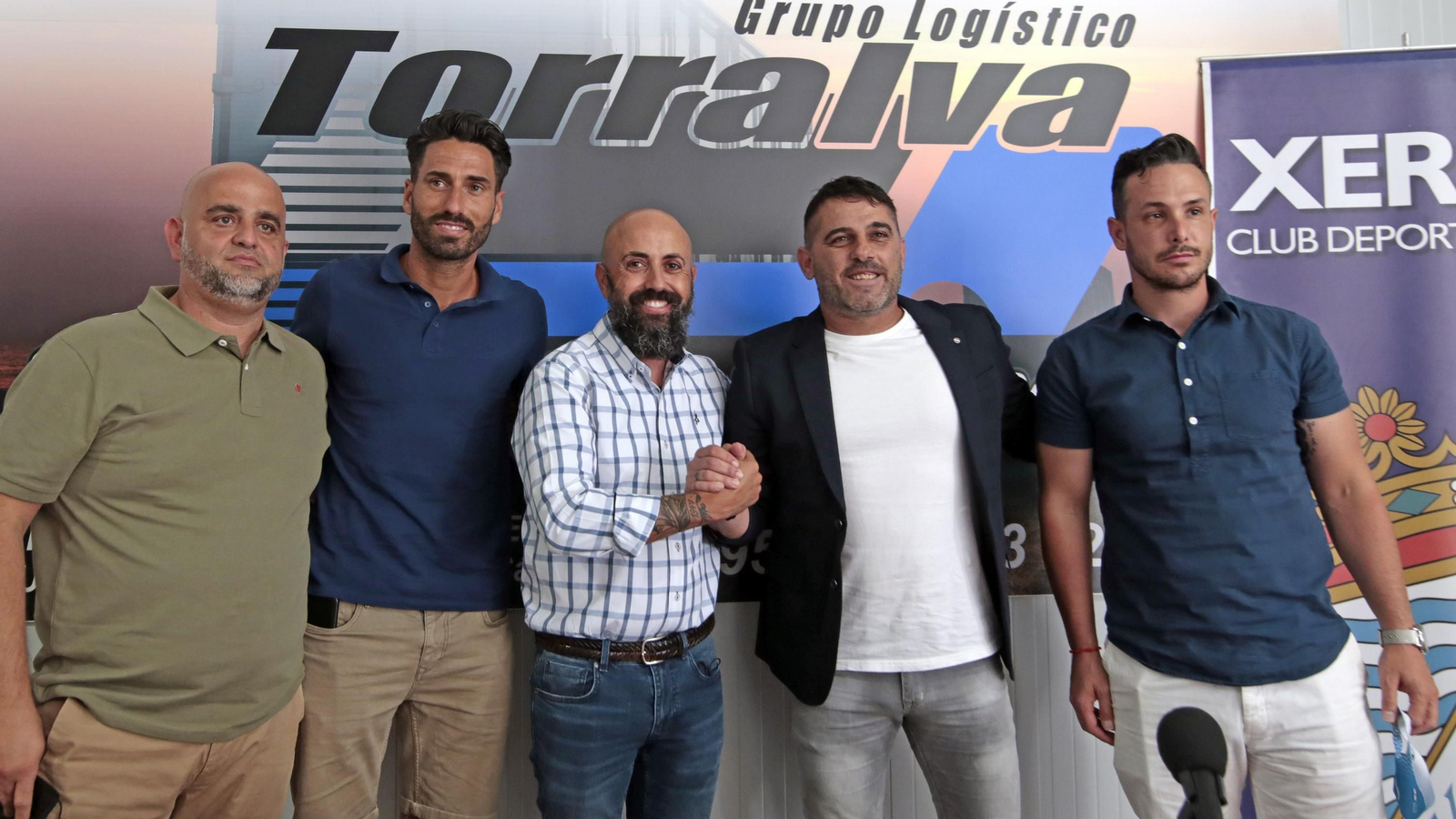 Fajardo y Ramón Verdú, junto a José Luis Mateos, Juan Luis Gil y Juan Díaz.