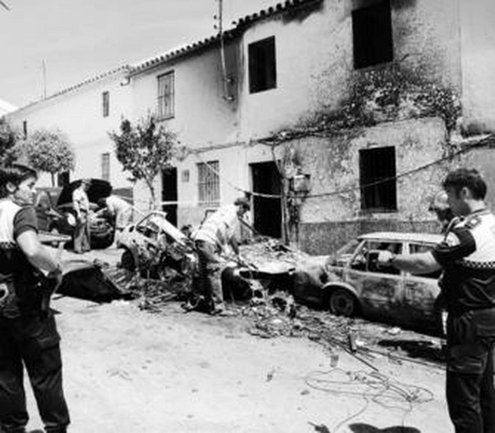 Una imagen del accidente de un ultraligero en Montellano, en junio pasado.