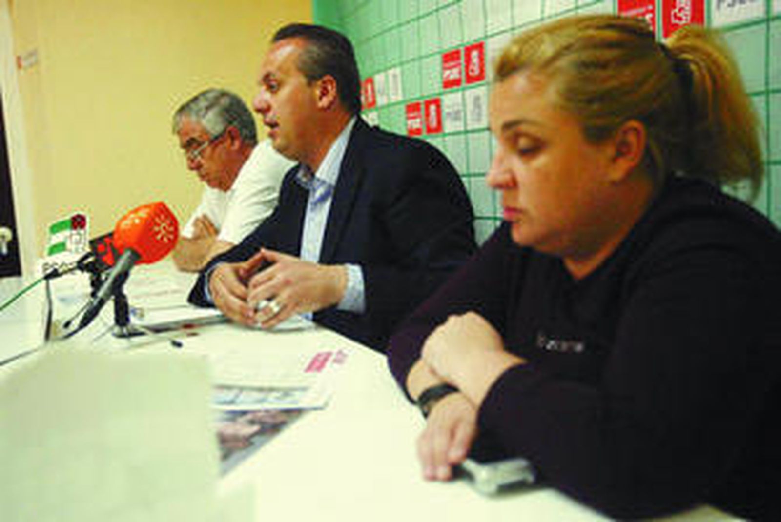 Martínez Font, Ruiz Boix y Herminia Moncayo, en imagen de archivo.