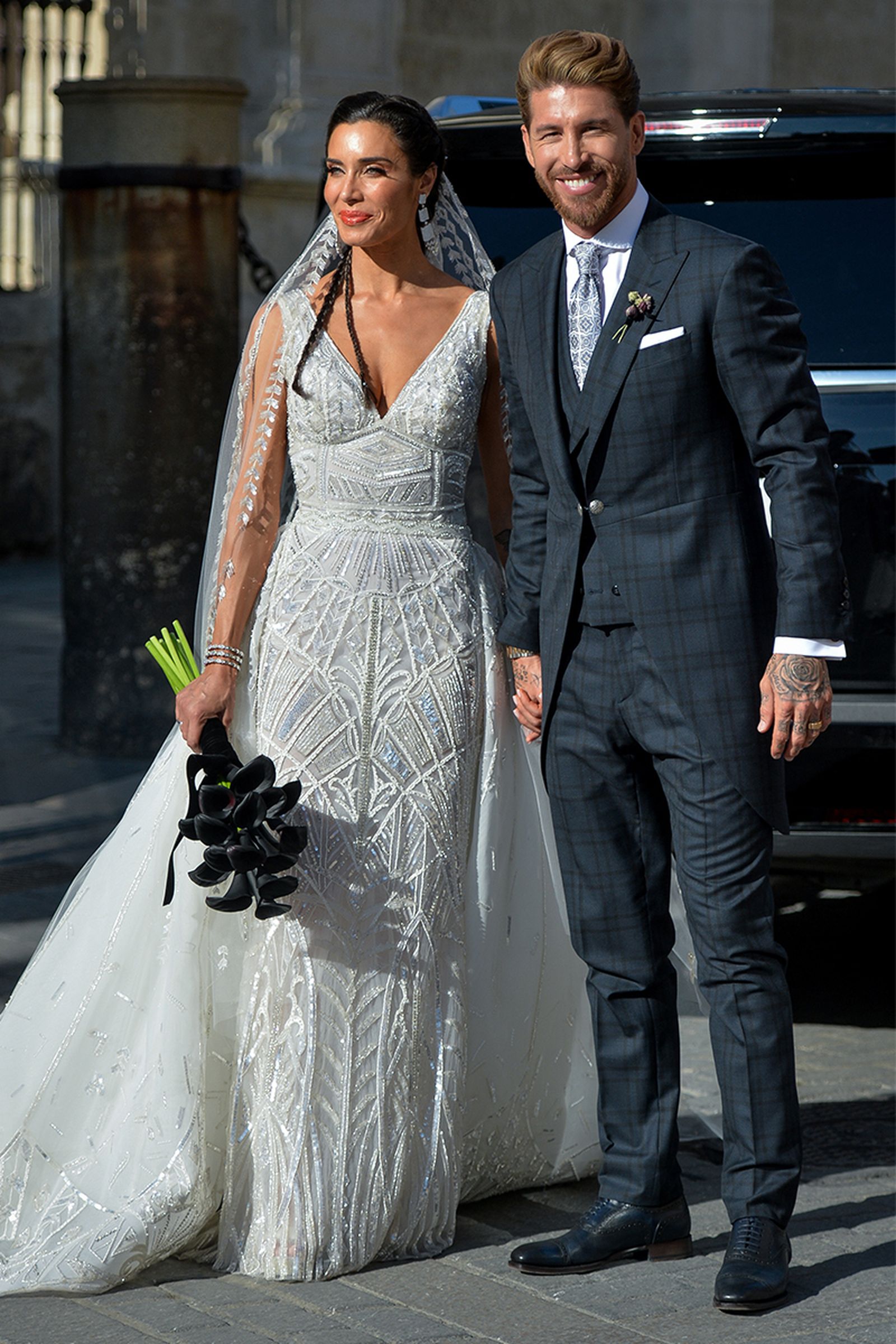 Vestido de novia de Pilar Rubio.