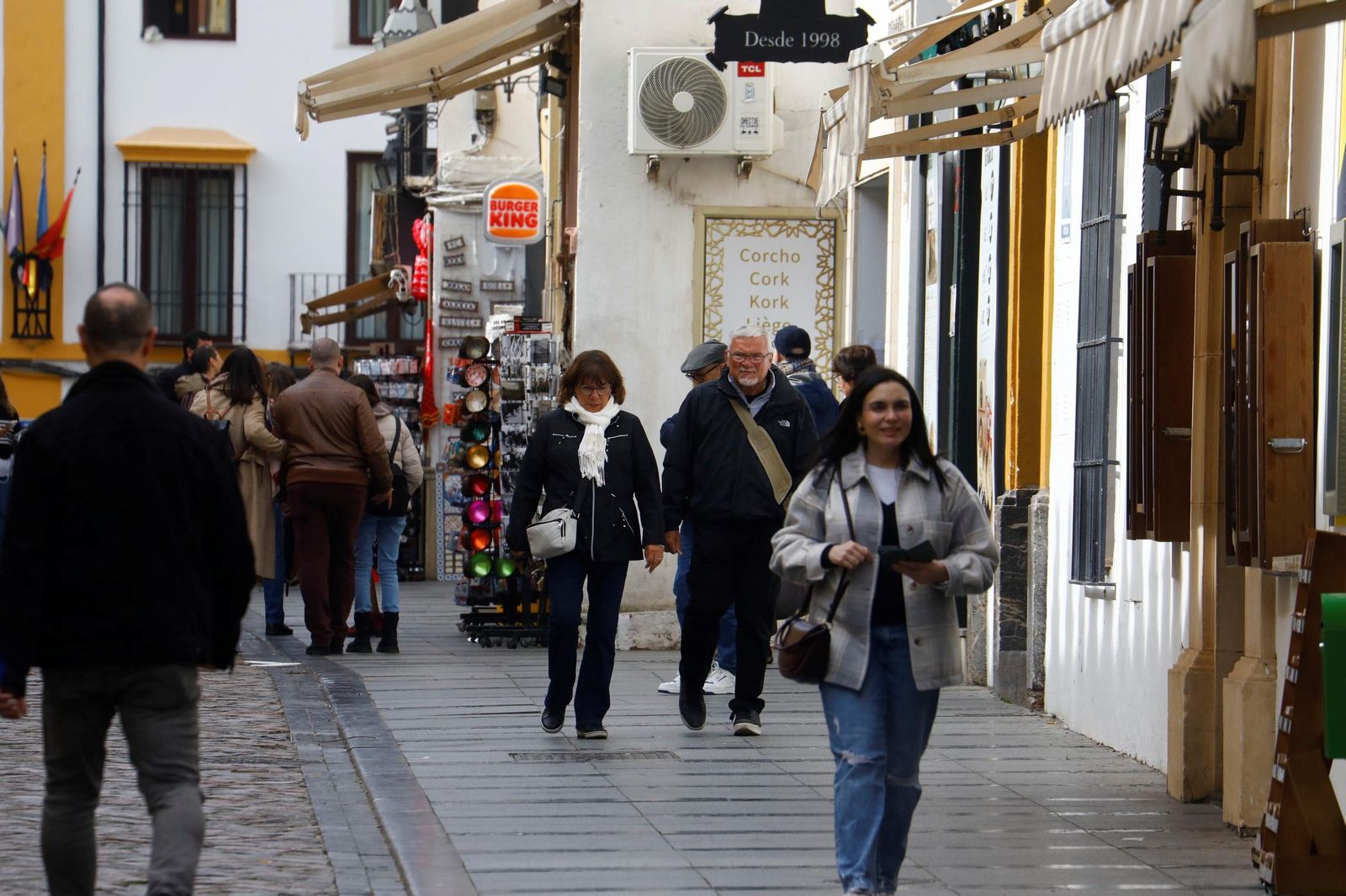 Turistas en la Judería de Córdoba.