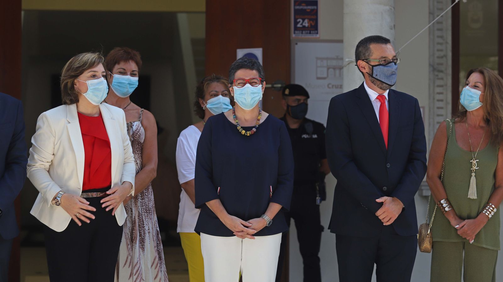 Visita de Arancha González Laya a La Línea y la Verja de Gibraltar