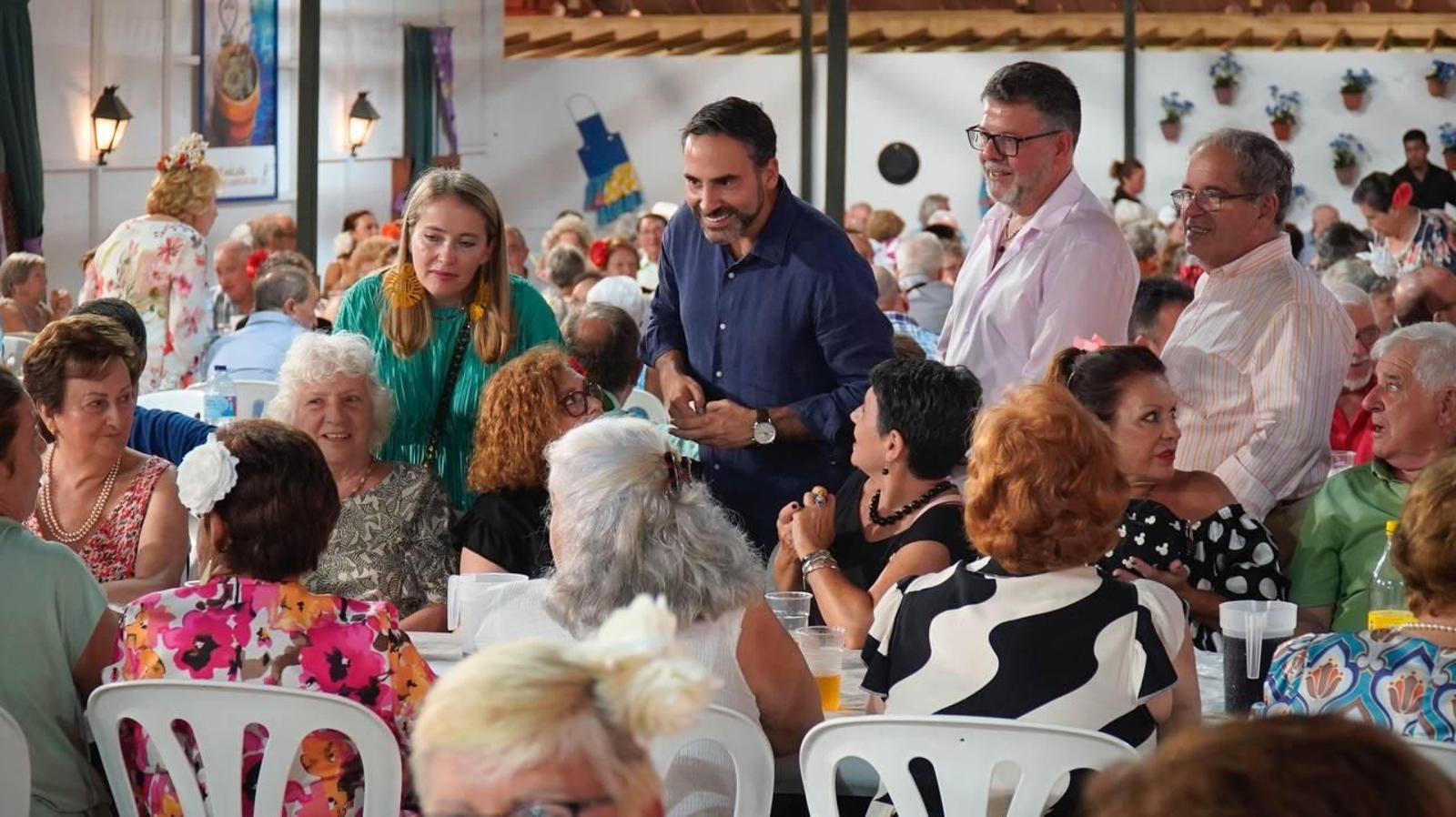 El secretario general del PSOE de Málaga, Dani Pérez, en la Feria.