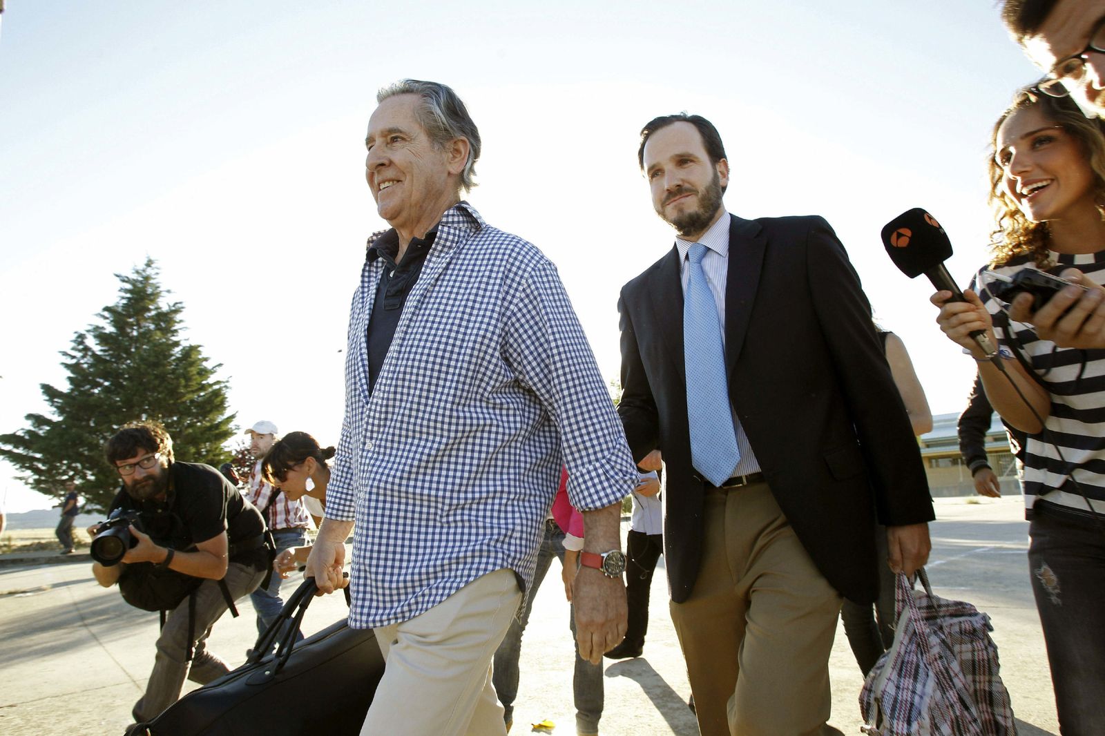 Miguel Blesa al salir de prisión