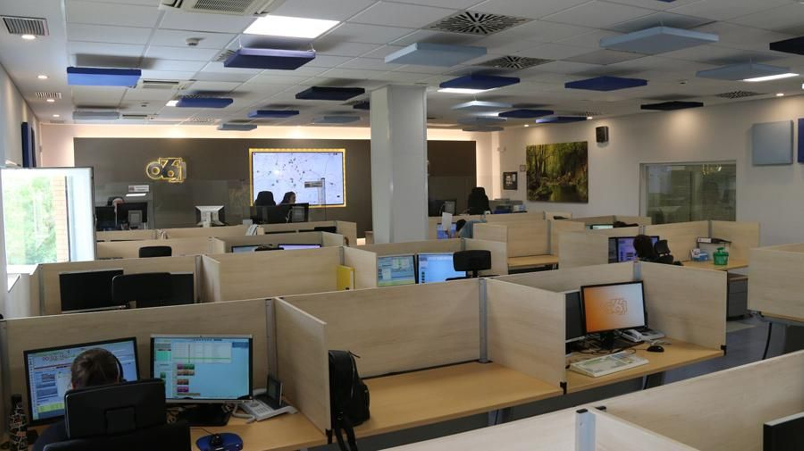 Un centro coordinador del 061.