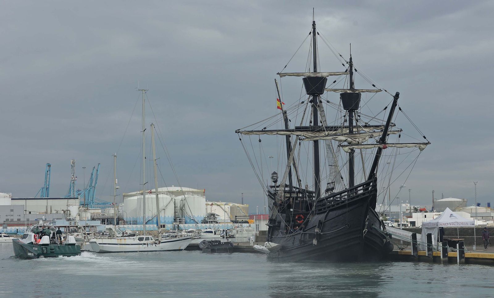 Fotos del navío Nao Victoria en Algeciras