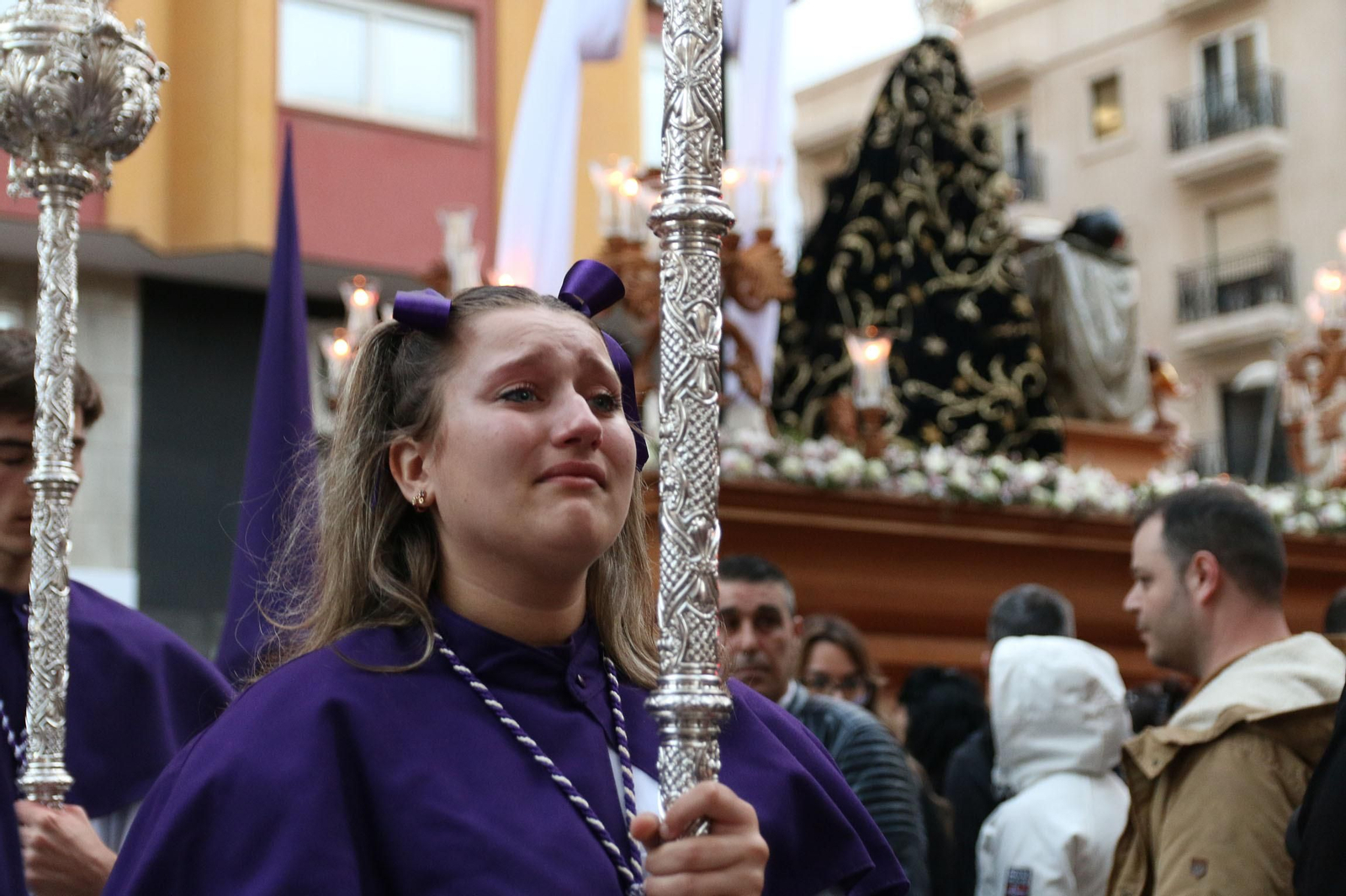 La procesión de las Angustias de Almería, en imágenes