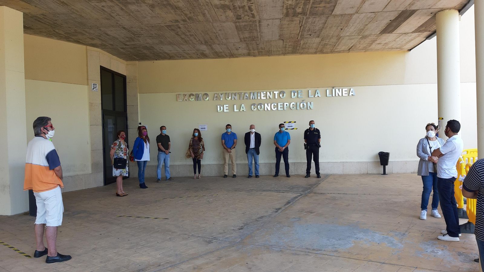 El acto, en el Ayuntamiento de La Línea.