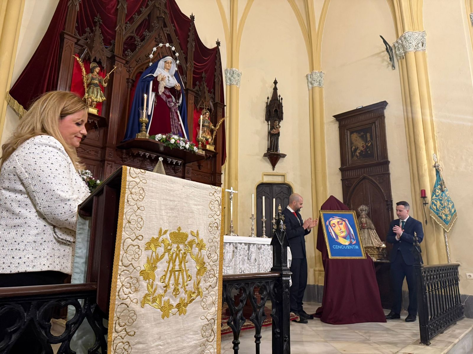 Presentación del logotipo conmemorativo del 50 aniversario de la Virgen del Patrocinio, este domingo