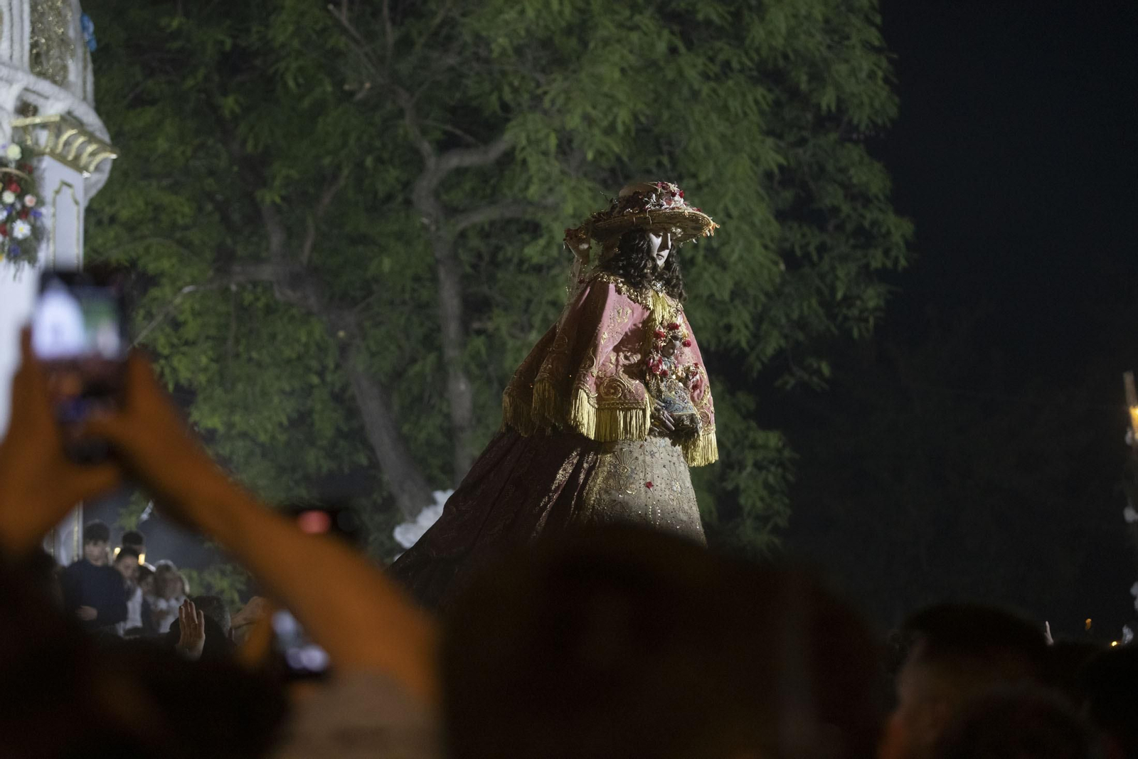 Imágenes del traslado de la Virgen del Rocío de Almonte hasta El Chaparral