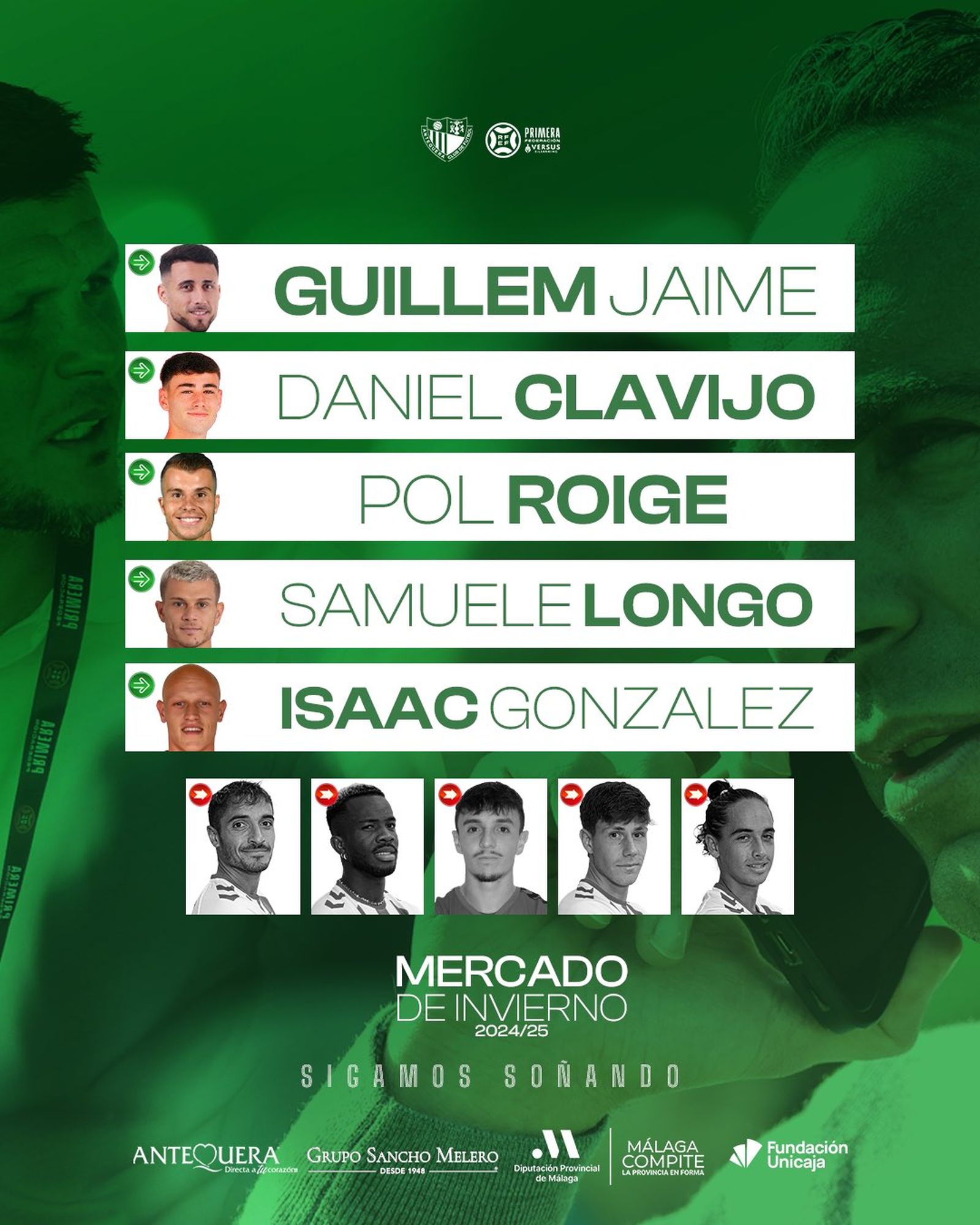 Los movimientos del Antequera en invierno.