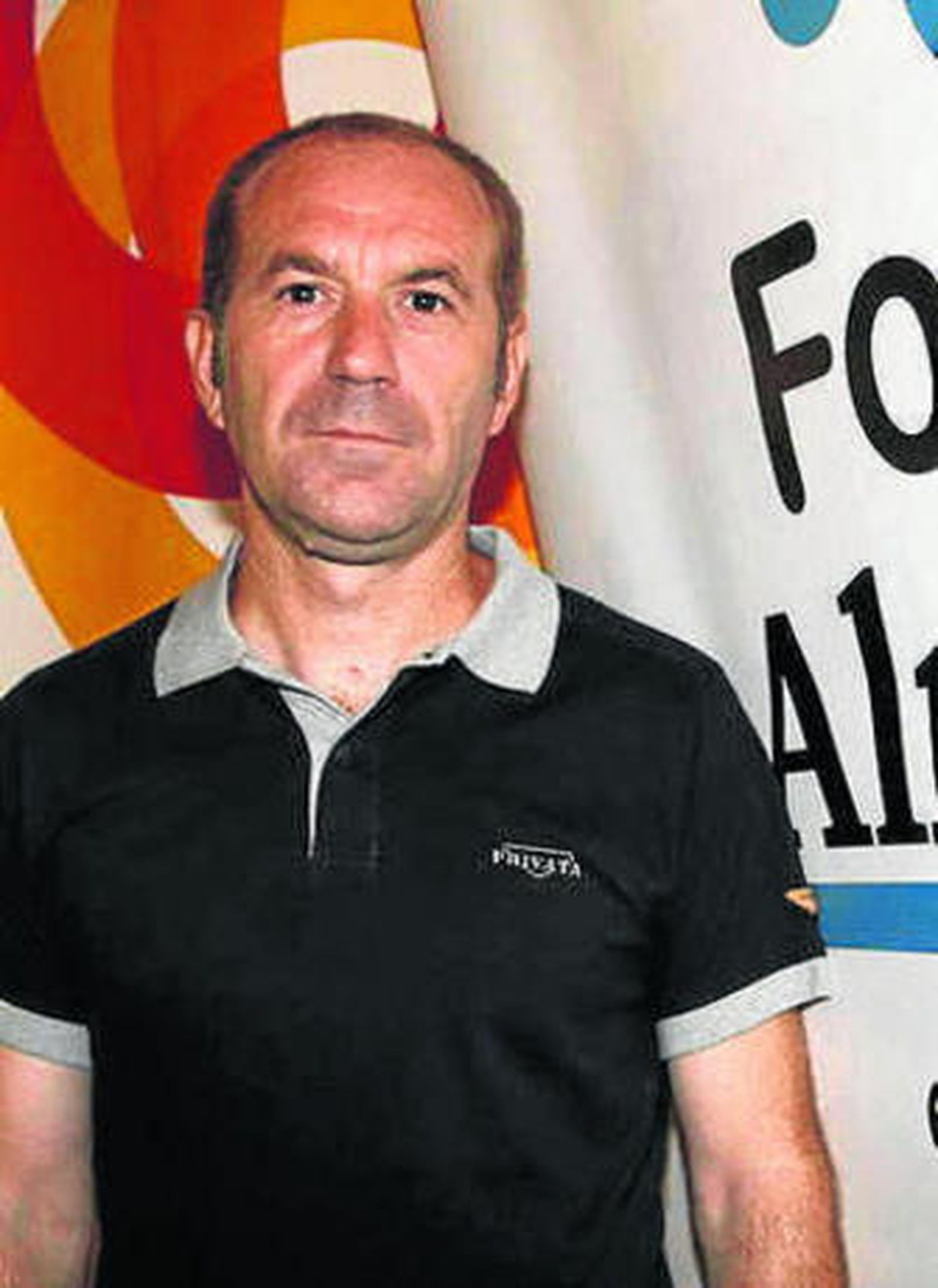 Luis Pérez tras la entrevista.