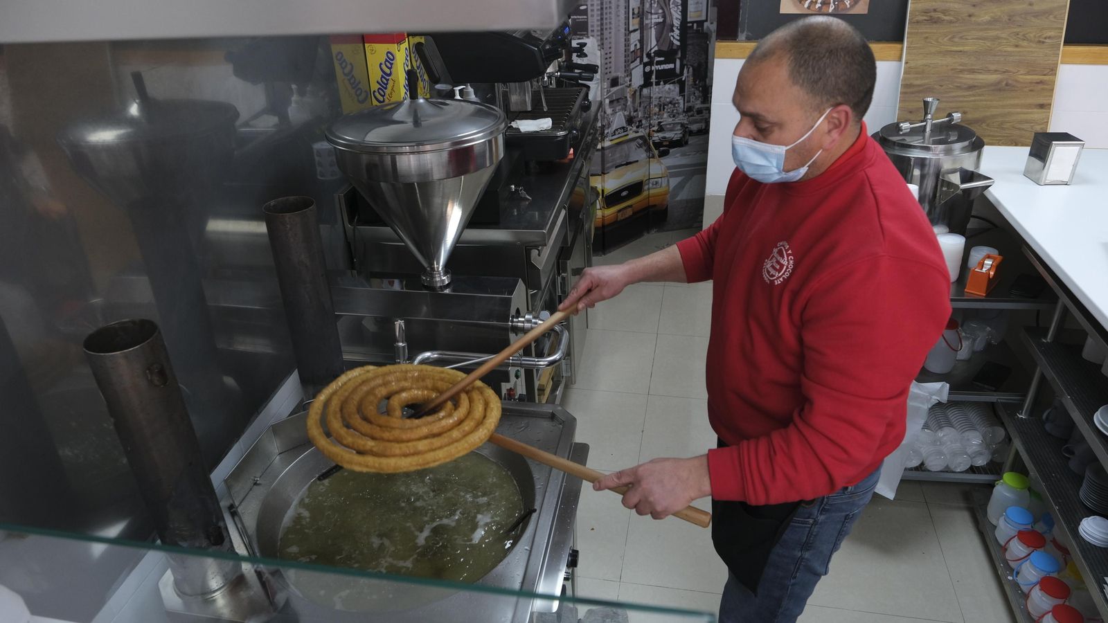 Incluso la humedad del ambiente influye en la textura de los churros