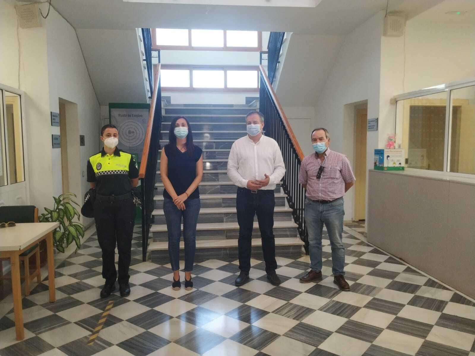 José Luis Delgado, en su visita a Arboleas.