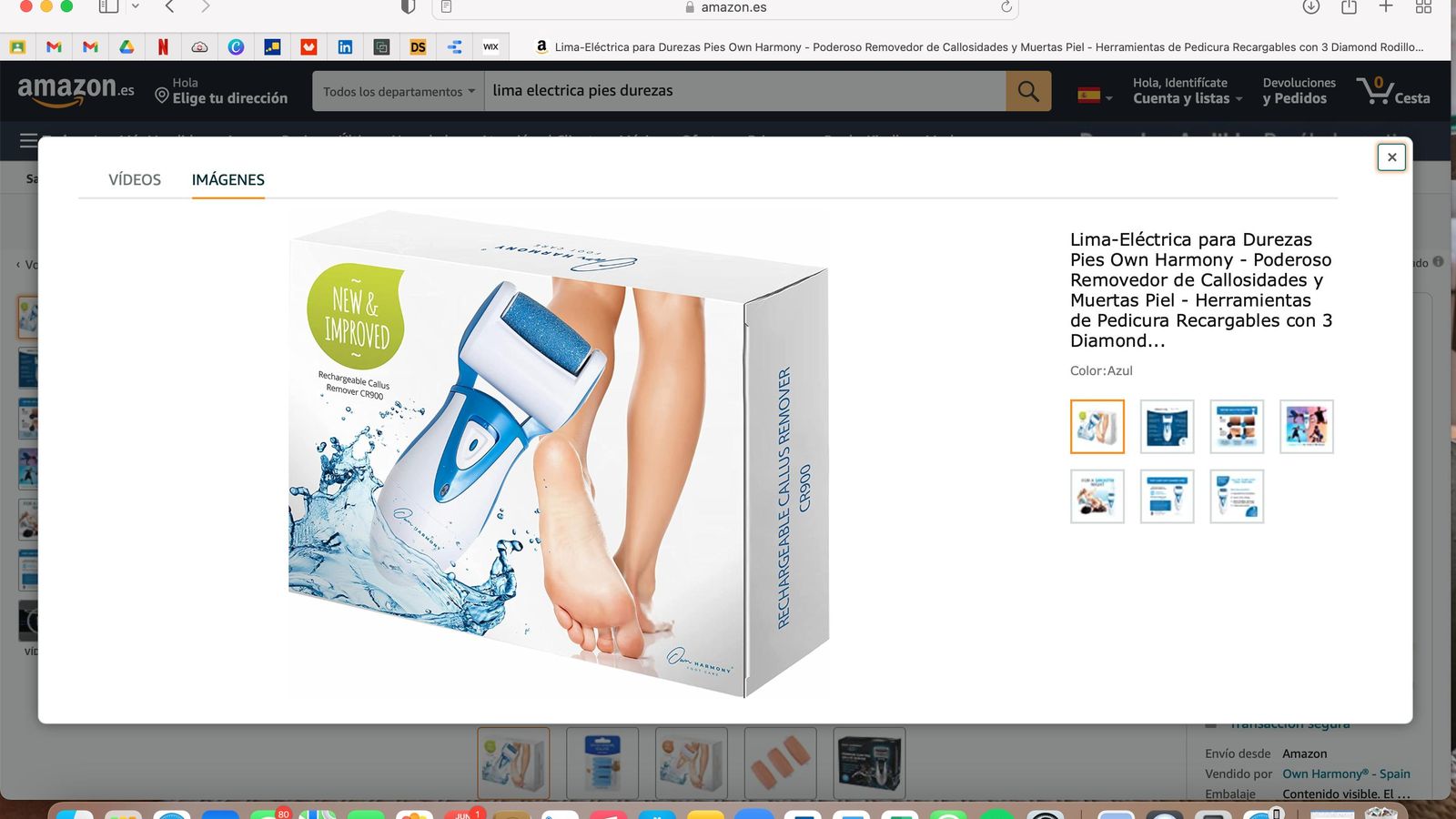 Lima-Eléctrica para Durezas Pies Own Harmony