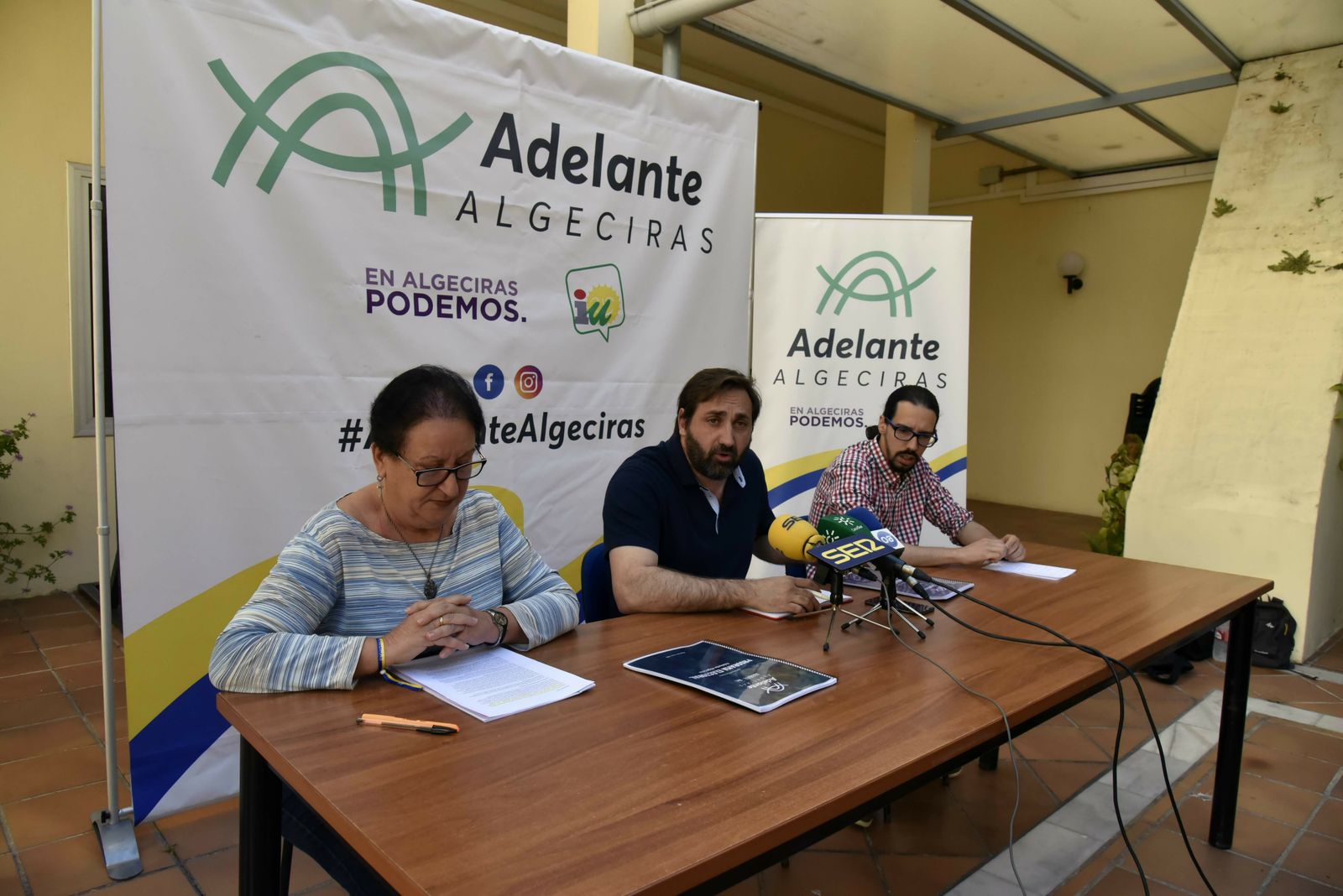Ana Ortiz, Javi Viso y Alejandro Gallardo.
