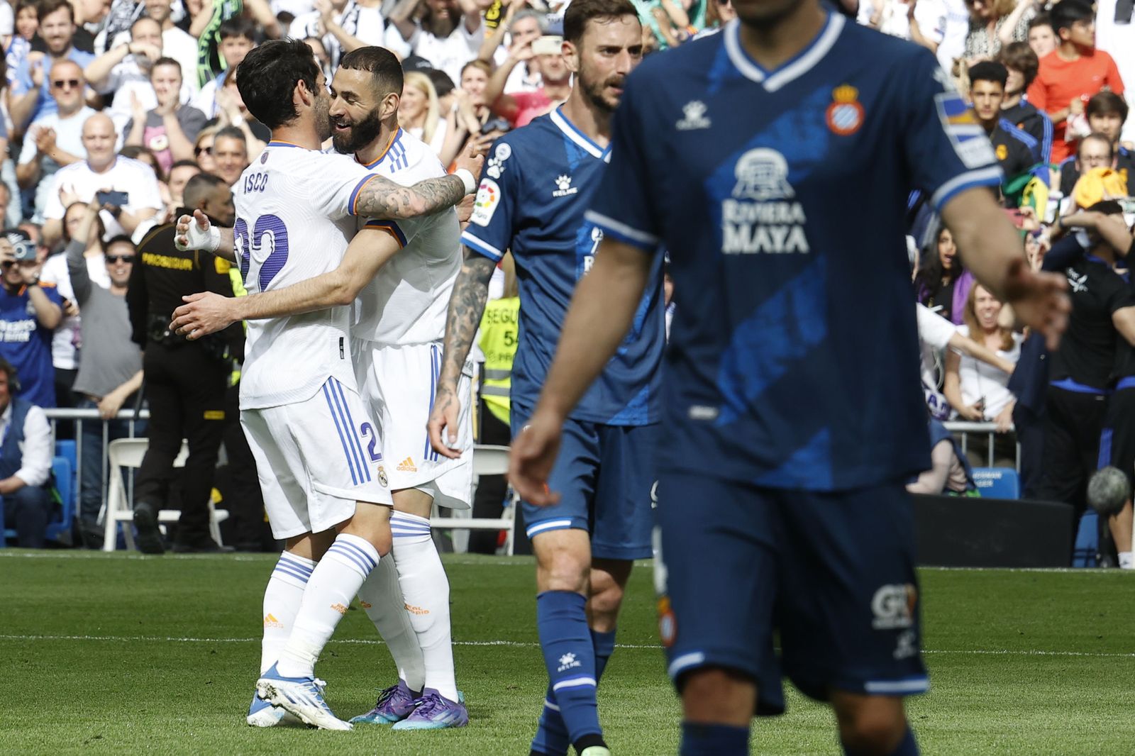 Victoria del Real Madrid y celebración del título de Liga