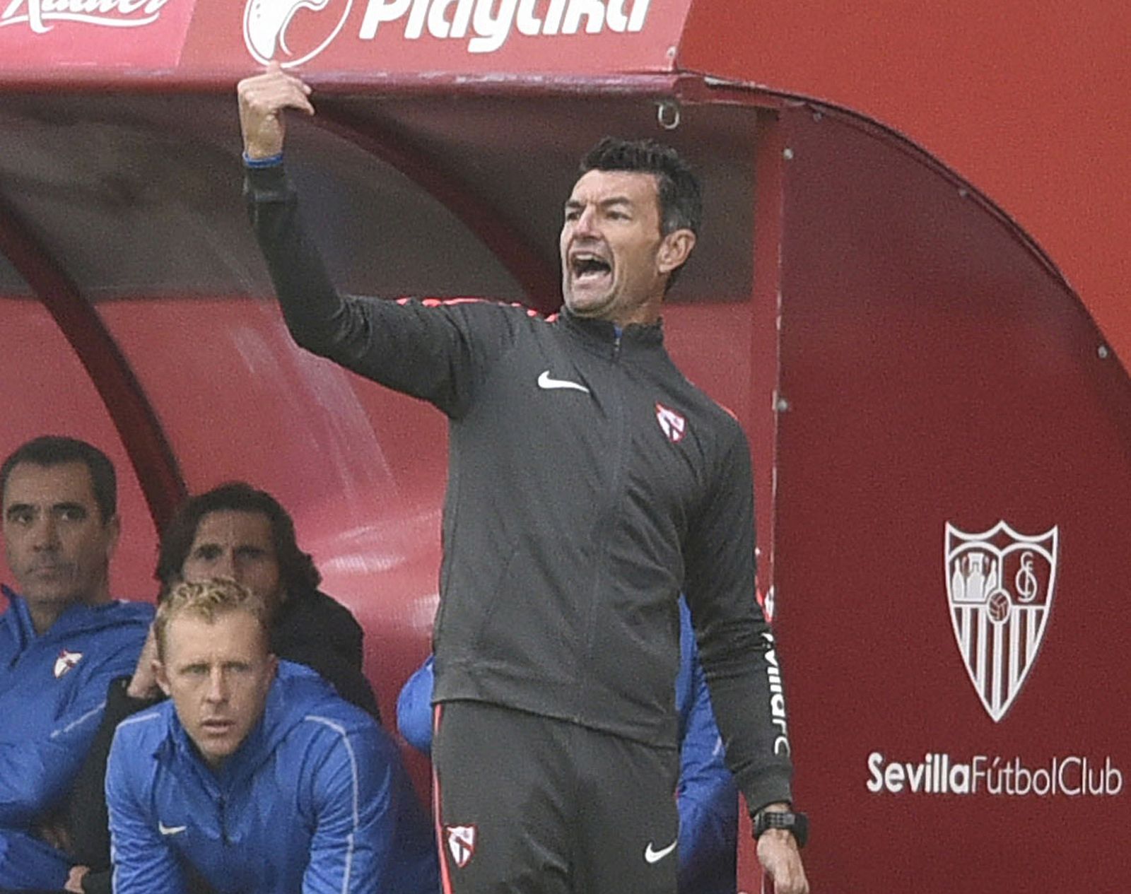 Sebastián Corona, en un partido del Sevilla Atlético.