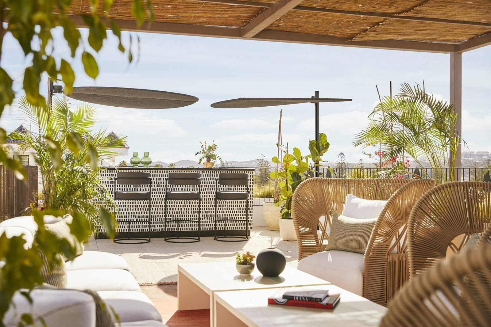 Una de las zonas de la suite Penthouse de La Zambra.