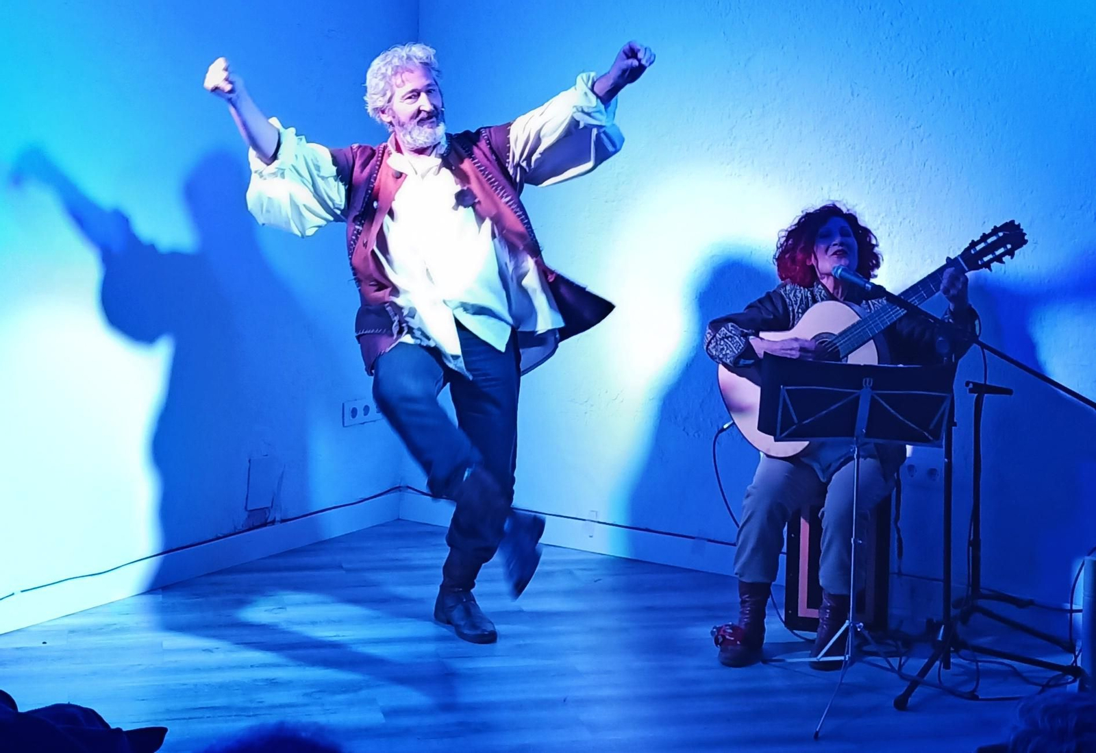 Jesús Herrera junto a Sensi Falán.