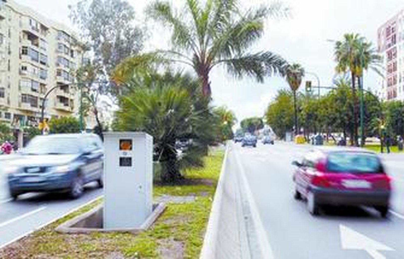 Imagen tomada ayer del radar ubicado en la Avenida de Andalucía.