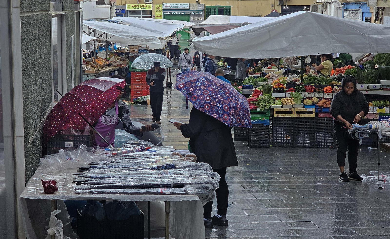 Fotos de la lluvia provocada por la borrasca atlántica en Algeciras