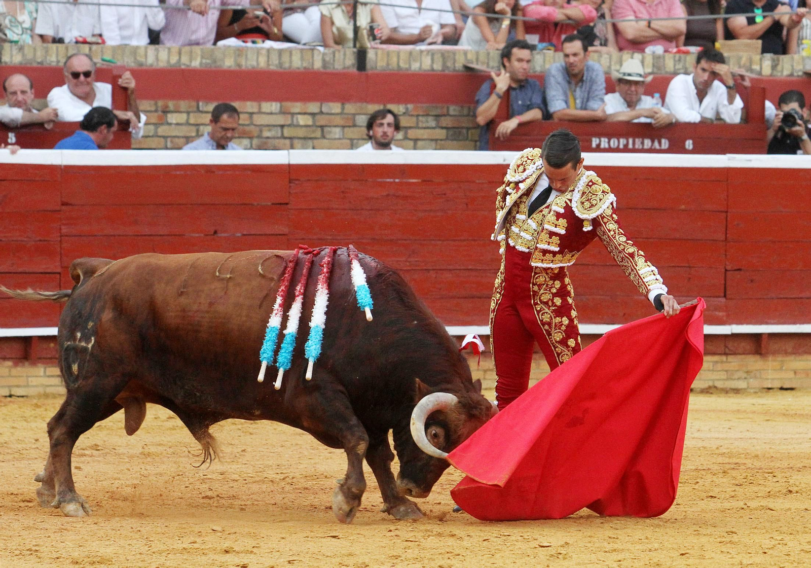 Imágenes de José María Manzanares durante la corrida de esta tarde en la Plaza de toros La Merced