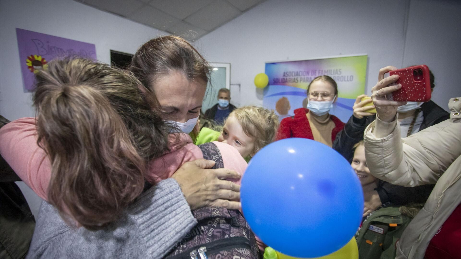 Llegada de refugiados ucranianos a Chiclana.