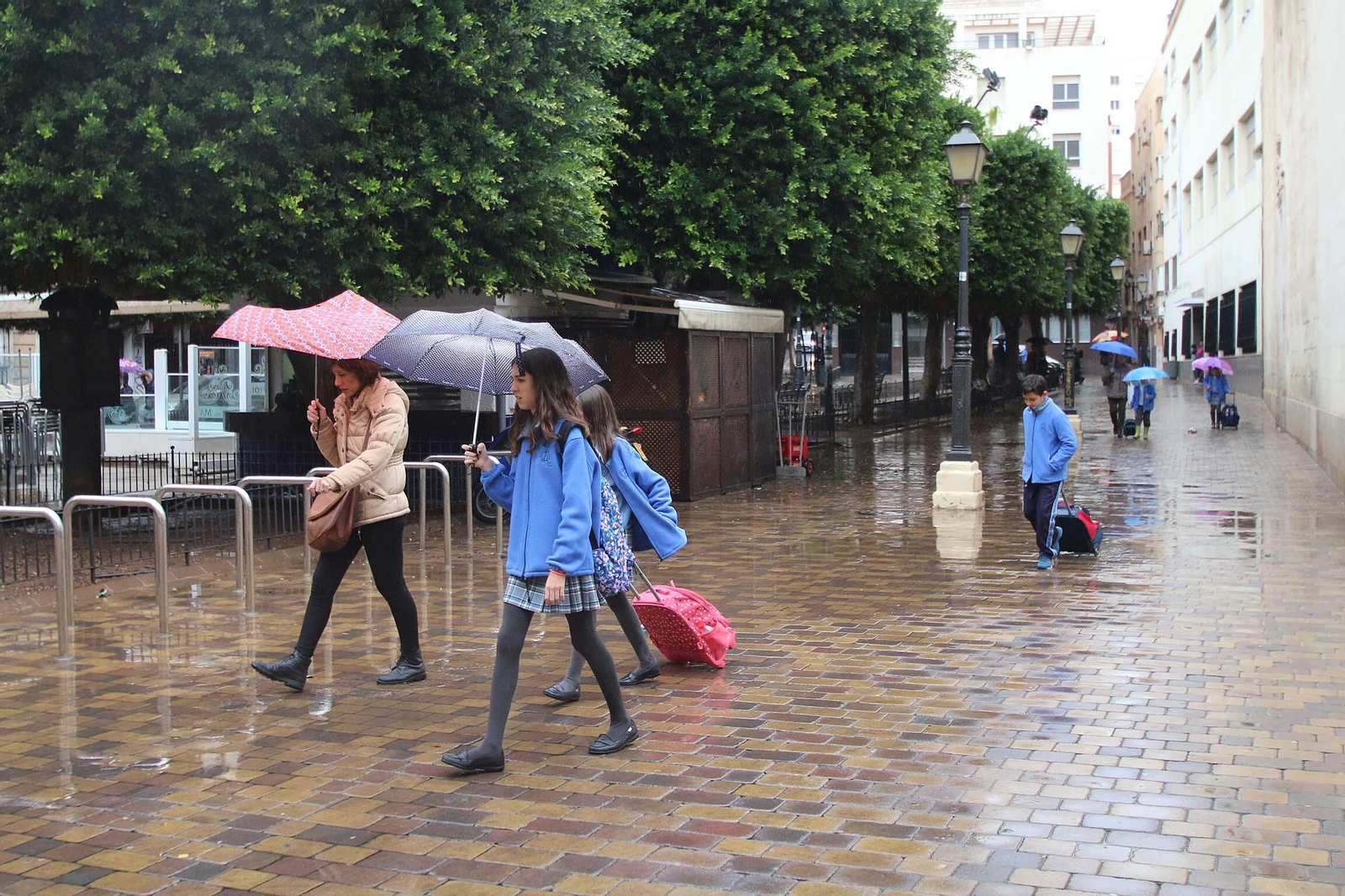 Imagen de archivo de un día lluvioso en Almería.