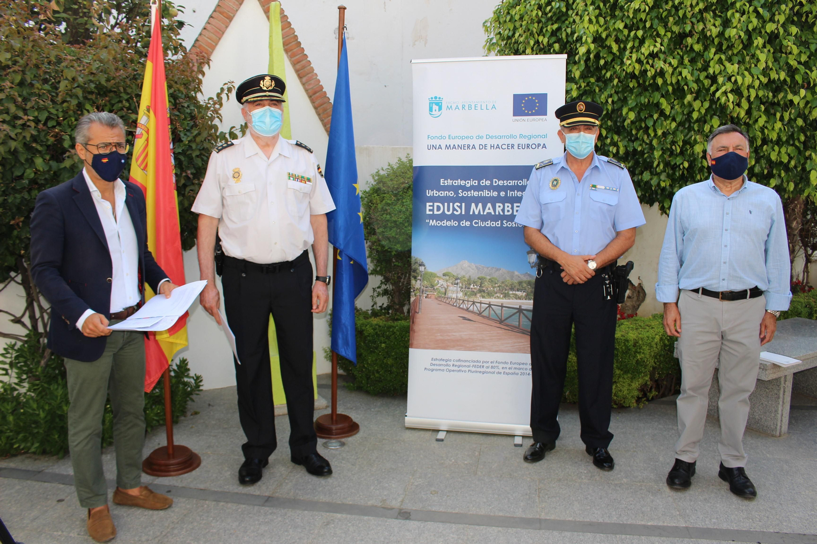 De izquierda a derecha, José Eduardo Díaz, Enrique Lamelas,  Javier Martín y Baldomero León.