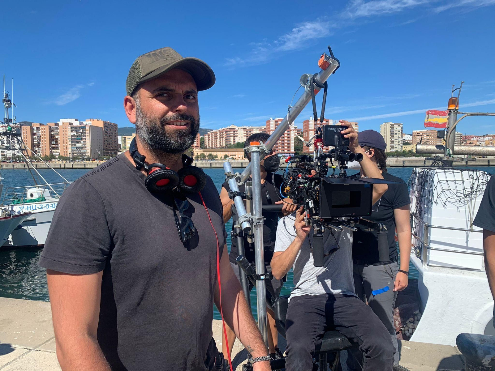 Alexis Morante, durante el rodaje de 'El universo de Oliver'