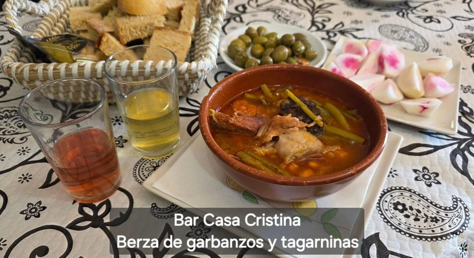 Bar Casa Cristina - Berza de garbanzos y tagarninas