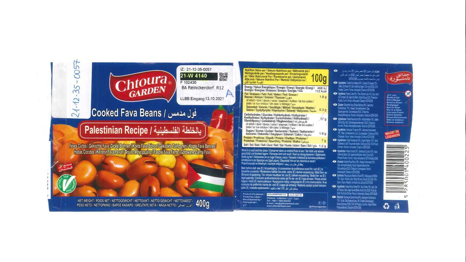 Las habas sobre la que pesa la alerta