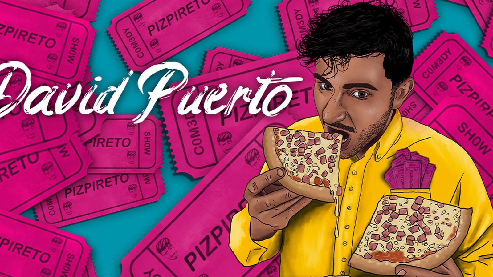 Cartel del show Pizpireto de David Puerto