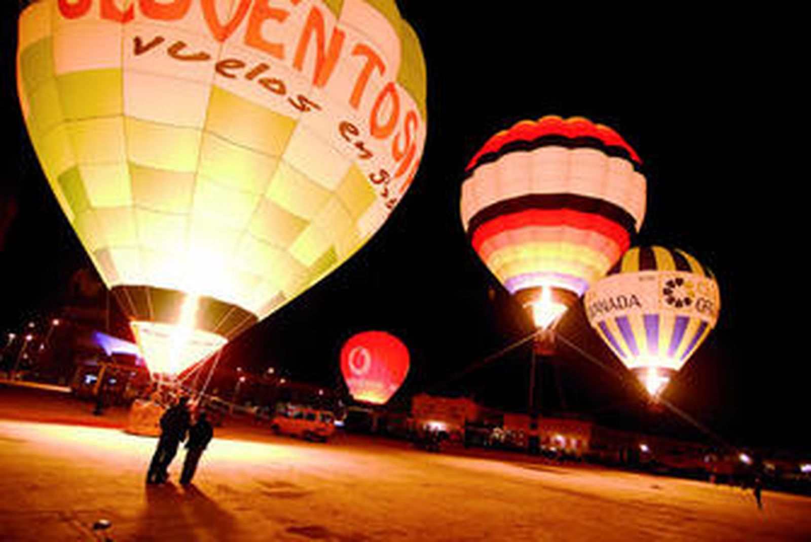 El IX Festival de Aerostación comenzó ayer.