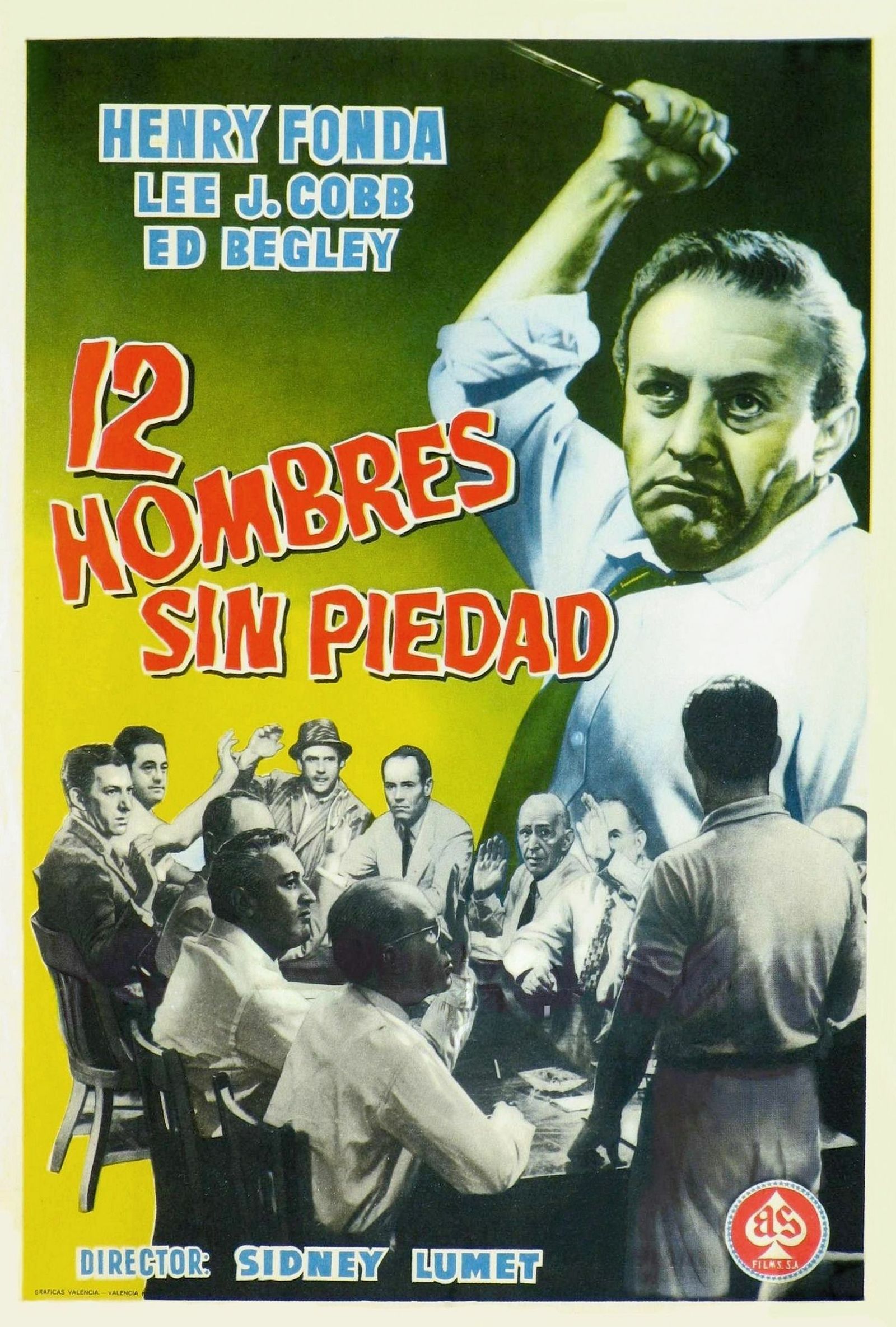 Cartel de ‘12 hombres sin piedad’