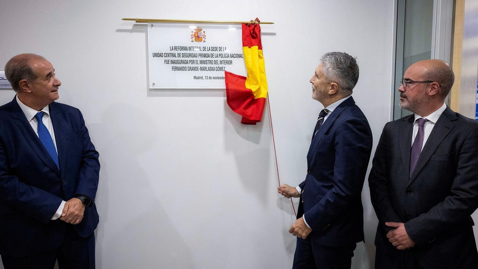 Grande-Marlaska, en la inauguración de la nueva sede de la Unidad Central de Seguridad Privada de la Policía Nacional.