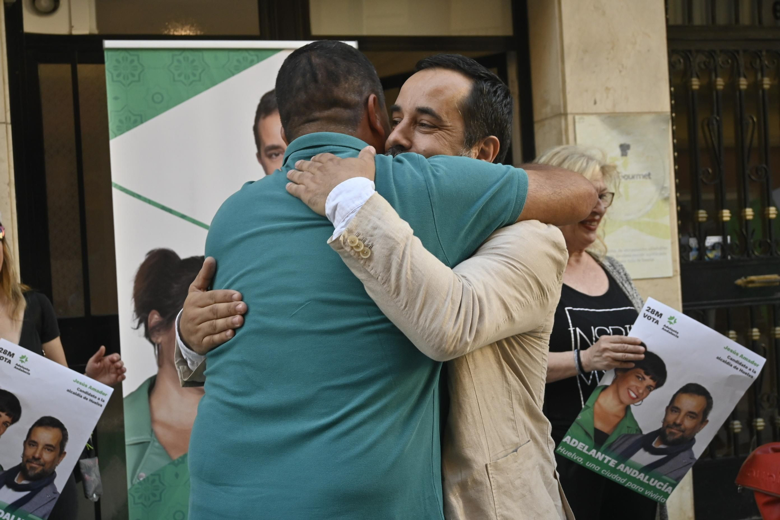 Elecciones Municipales Huelva 2023: Imágenes del acto de inicio de campaña en la sede de Adelante Andalucía