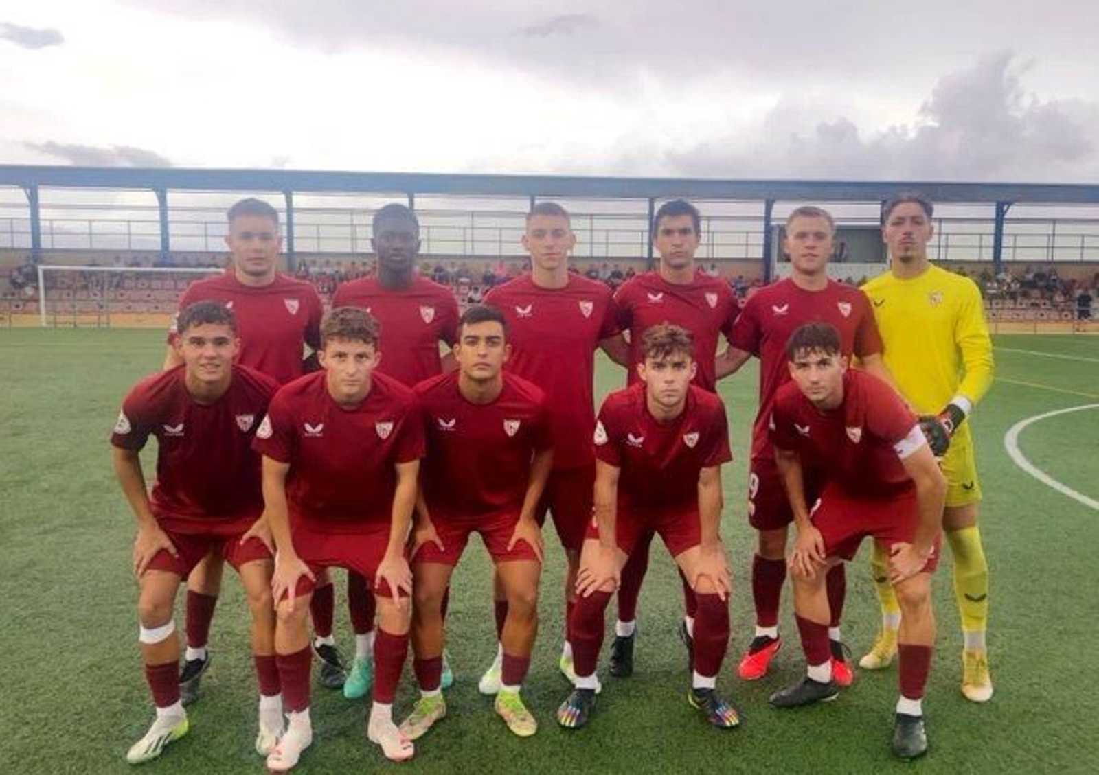 Formación del Sevilla Atlético en su visita al Orihuela.