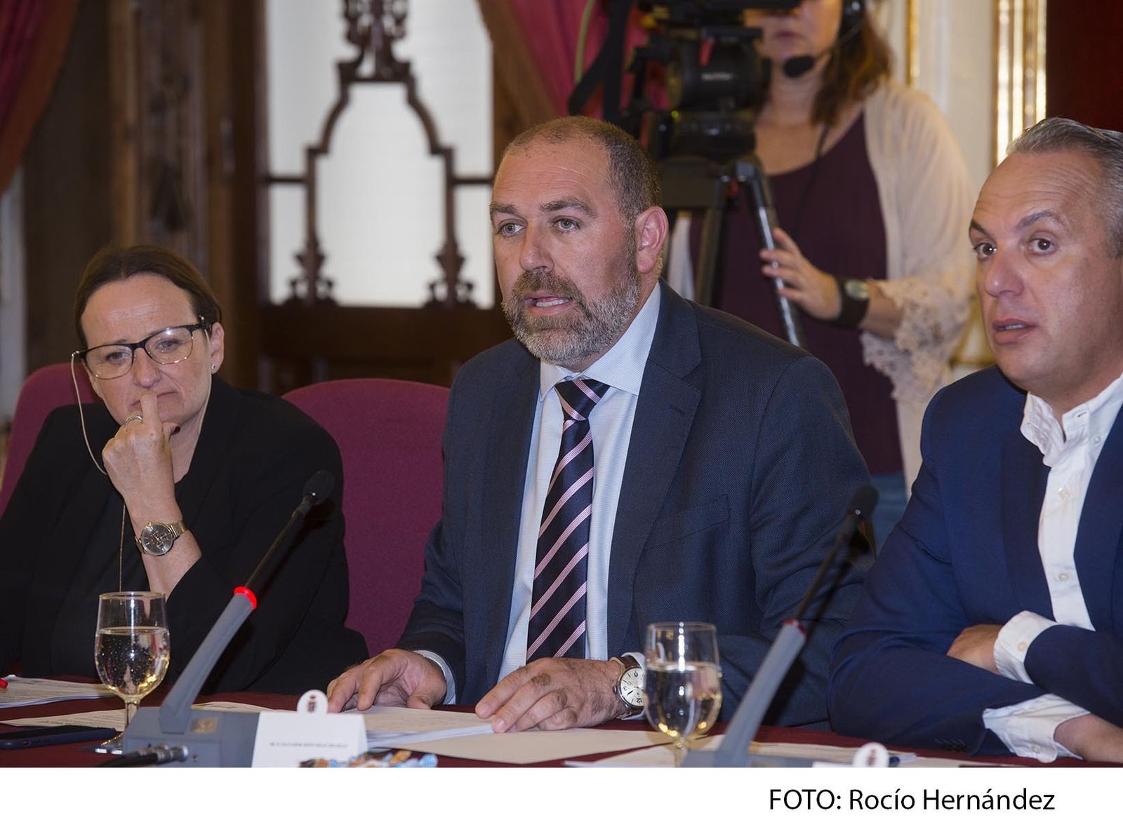 Jesús Solís durante el pleno de hoy.