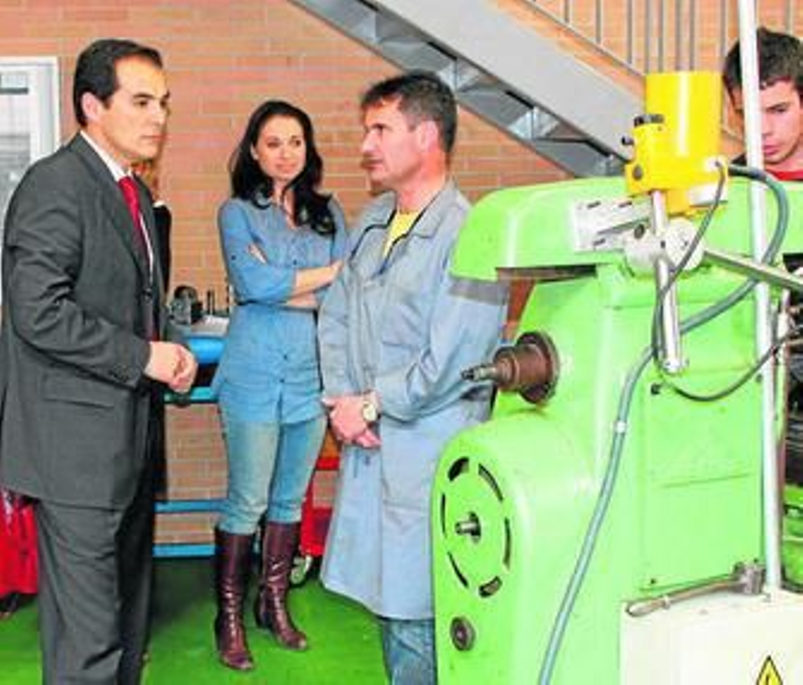 José Antonio Nieto en su visita al instituto Zoco. José Antonio Nieto en su visita al instituto Zoco.