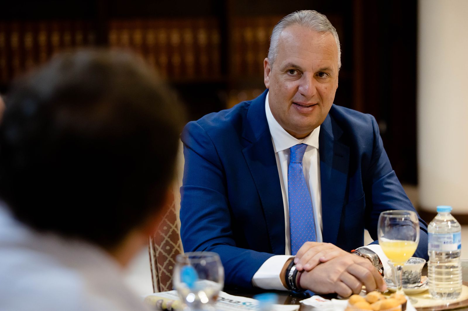 Juan Carlos Ruiz Boix durante una entrevista.