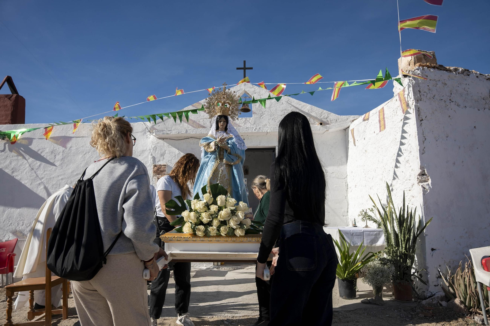 Las imágenes de la romería en Cuevas de Los Úbeda
