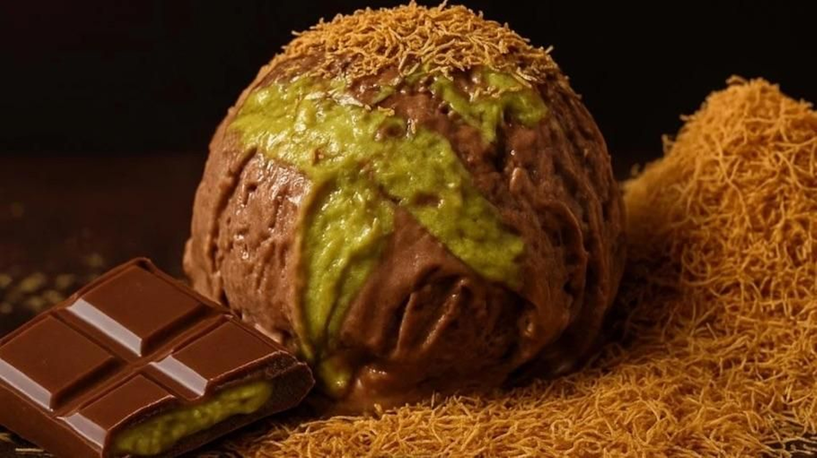 Helado de chocolate Dubái