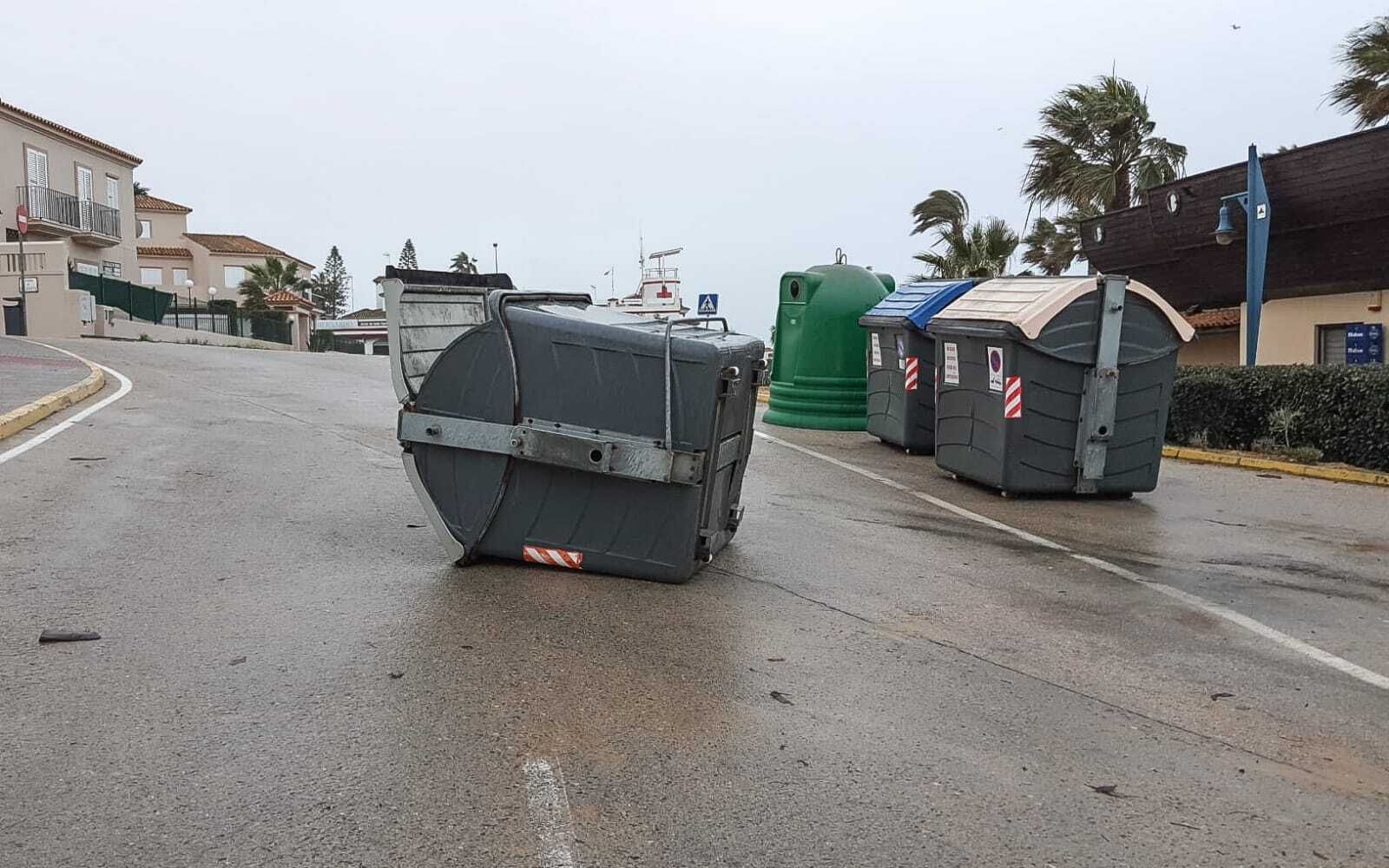 Efectos del temporal en Chiclana