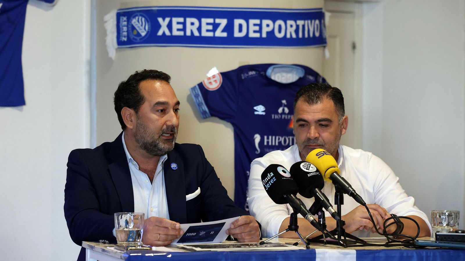 Paco González junto a Guille Escribano, que sería el responsable del Área Deportiva.