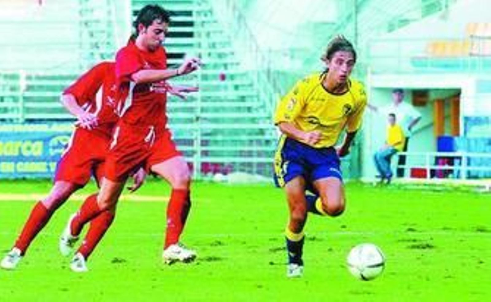 Rodiel, en un encuentro con el Cádiz B ante el Chiclana