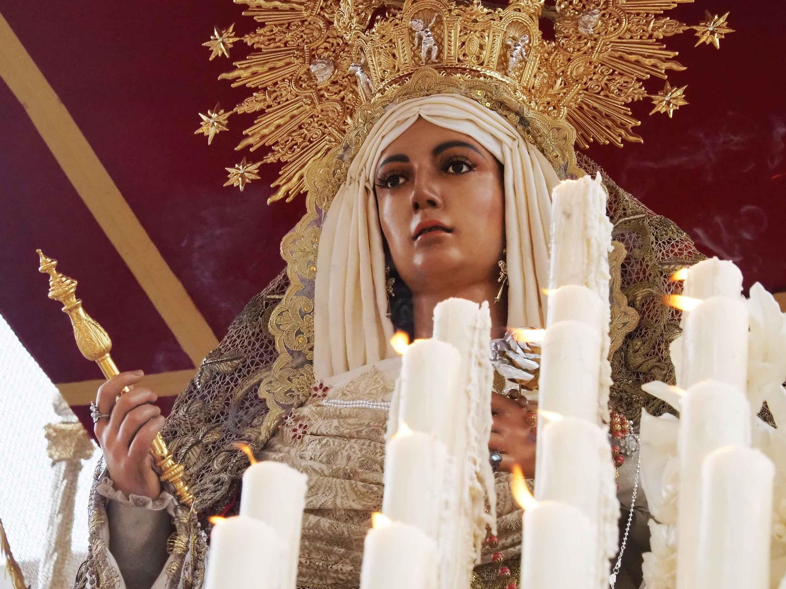 Las mejores imágenes de 'La Mulita' en Isla Cristina, única procesión en la tarde del Domingo de Ramos en la costa onubense