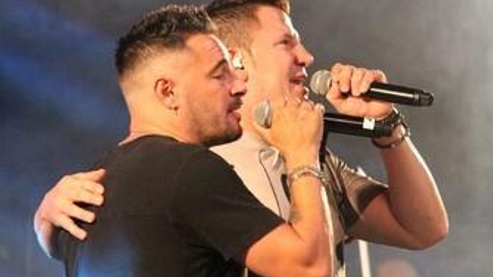Andy y Lucas en concierto.